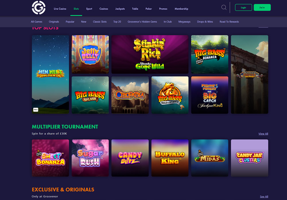 grosvenor casino online review