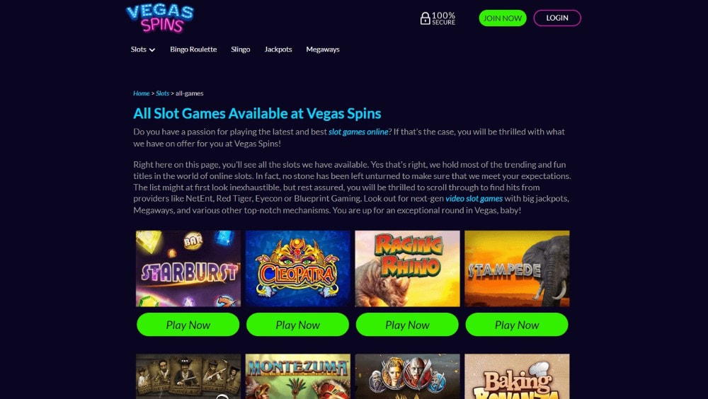 las vegas casino online free spins