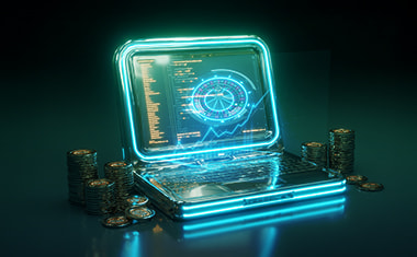 Person browsing on mobile with alerts about current internet scam dangers