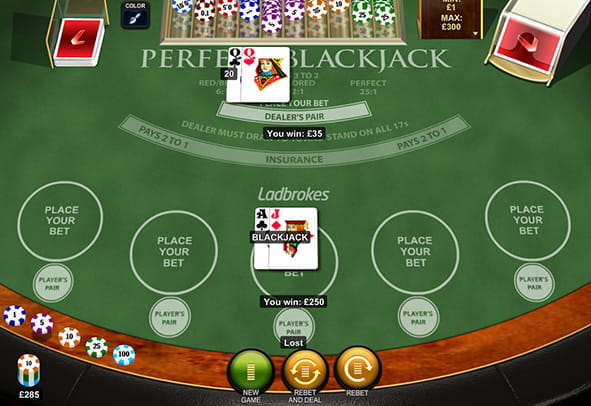 Online blackjack gambling sites