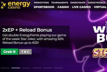 Energy casino bonus code 2019