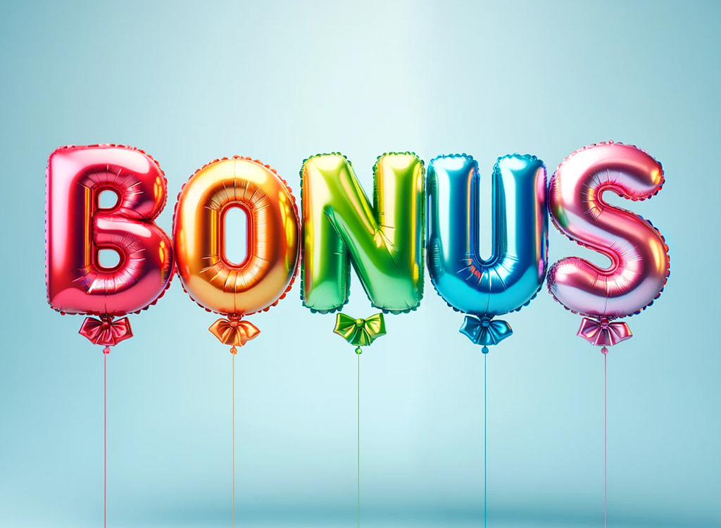 Colourful Bonuses Sign